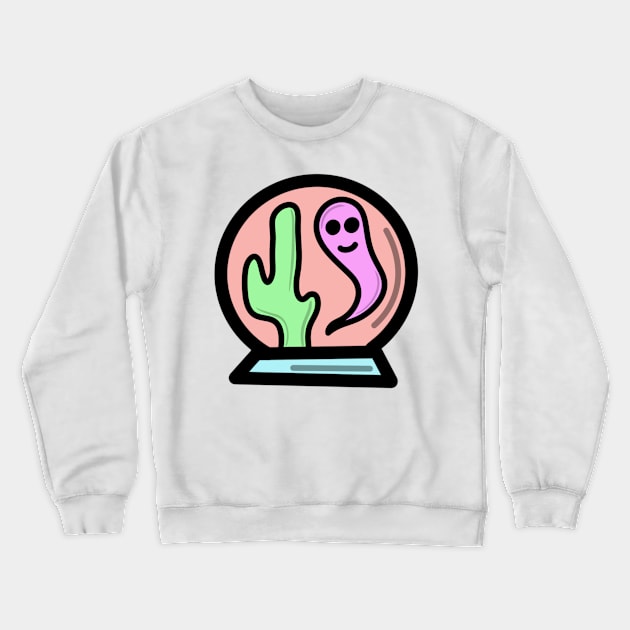 Ghost Globe #1c Crewneck Sweatshirt by SugarSaltSpice